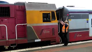 VLine trains in Warrnambool 13th20th December 2018 [upl. by Ahsela]