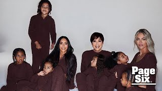 Kim Kardashian’s Christmas card pics ‘unusable’ due to North’s middle finger  Page Six [upl. by Llehcear299]