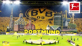 Borussia Dortmund Fans Show Spectacular Tifo On Yellow Wall [upl. by Etiuqal549]