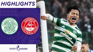 Celtic 40 Aberdeen  Reo Hatate Scores Double  cinch Premiership [upl. by Nichols]