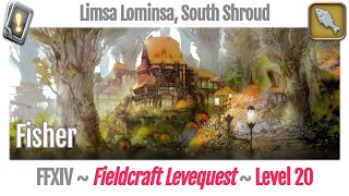 FFXIV Fisher Leves Level 20  Limsa Lominsa South Shroud  A Realm Reborn [upl. by Inavoig98]