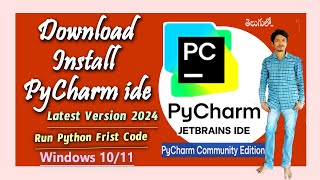 How to Download and Install PyCharm IDE On Windows 10 l 11 Latest 2024 [upl. by Latoye]