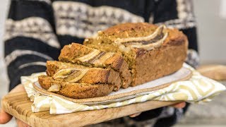 FLUFFY VEGAN BANANA BREAD  Easy Recipe [upl. by Lotsirb]