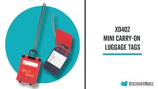 Personalized Mini Carryon Luggage Tags [upl. by Catherina]