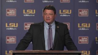 Ed Orgeron Introductory Press Conference 112616 [upl. by Zeculon]