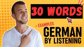 German basic words  examples of using German common vocabulary and phrases  Deutshes Wortschatz [upl. by Adnoral]