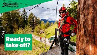 GoPro session on zipline  South Tyrol Italy [upl. by Vasilek]