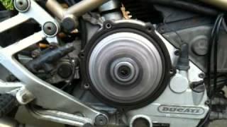 Ducati Monster 900 dry clutch sound original [upl. by Leirej539]