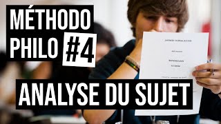 Méthodo Philo 4  4 conseils pour lANALYSE DU SUJET [upl. by Luciano]