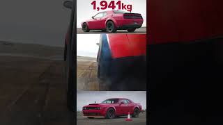 DODGE CHALLENGER DEMON VS PORSCHE 911 TURBO S DRAG RACE carwow shorts dragrace dodge porsche [upl. by Nylirad282]