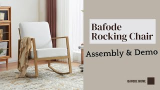 Bafode Rocking Chair Assembly amp Demo Video [upl. by Hunger]