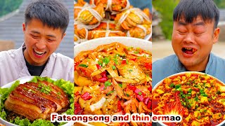 Food for 29 RMB or 999 RMB which one would you choose  mukbang  asmr eating seafood spicy tiktok [upl. by Ailhat]