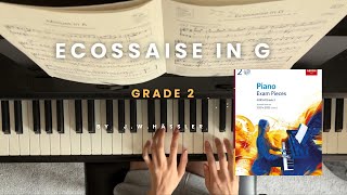 Ecossaise in G grade 2  by JWHässler 🎹 [upl. by Benge]