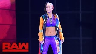 Bayley makes her official Raw debut Raw Aug 22 2016 [upl. by Ativak]