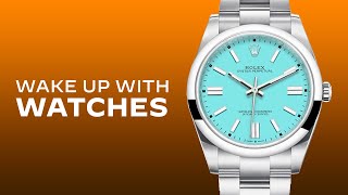 Rolex Oyster Perpetual 41 Turquoise Blue quotTiffany Bluequot Luxury Watch Review [upl. by Paff]