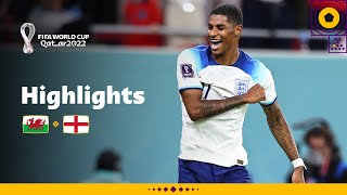 Rashford hits EMPHATIC double  Wales v England  FIFA World Cup Qatar 2022 [upl. by Ahsietal]