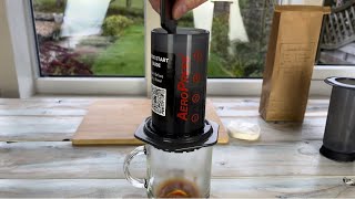 AeroPress Coffee Maker UNBOXING amp FIRST USE [upl. by Esertap10]