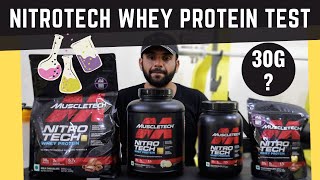 MUSCLETECH Nitrotech Whey With Creatine  Whey Protein Test Kit Result  Review  PROTM [upl. by Margalo]