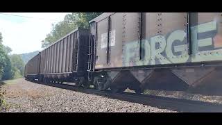 E407 near Dungannon Virginia on the Clinchfield August 28 2024 [upl. by Anifur]