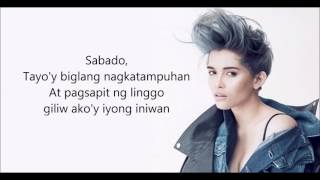 KZ Tandingan  Isang Linggong Pagibig Lyrics [upl. by Treblihp]