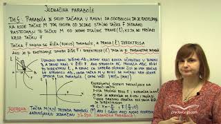 Jednačina parabole Matematika III [upl. by Gotcher84]