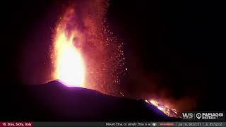 Jul 16 2024 Major Volcanic Eruption at Etna Volcano [upl. by Seel343]