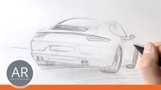 Zeichnen lernen  Akadmie Ruhr Tutorials  Transportationdesign Porsche 911 zeichnen lernen [upl. by Thedrick]