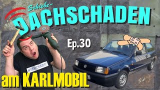 Polo 86c 2f 30 Schiebedach Reparatur für 5ct  Halterung am Windabweiser abgefallen EASY FIX [upl. by Tiff]