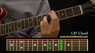 How To Play a C7 Sharp Chord On The Guitar [upl. by Froh]