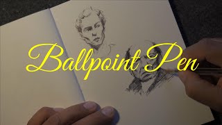 Drawing Quick Portraits With A Bic Ballpoint Pen [upl. by Natye]