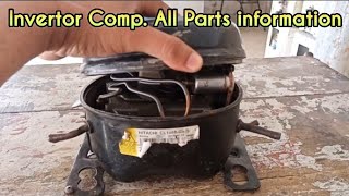 What is inside of invertor compressorrefrigerator compressor all parts working information [upl. by Nosac213]