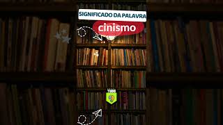 Significado da palavra cinismo linguaportuguesa gramatica substantivo pronomes português [upl. by Gersham]