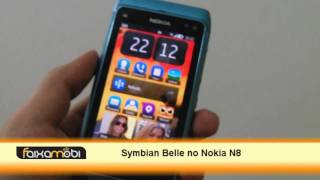 Primeiro contato com o Symbian Belle no Nokia N8 [upl. by Ecnarrot]