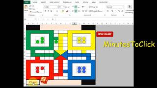 Excel Gamification Fully Functional Ludo Game [upl. by Alister]