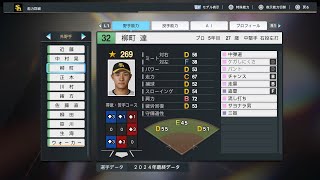 【プロスピ2024選手能力NPB PlayersData】ソフトバンク 32 柳町達選手 Hawks Tatsuru Yanagimachi [upl. by Demah]