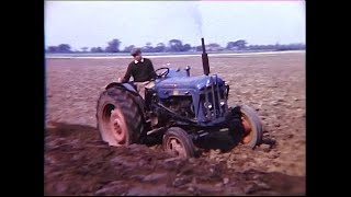 Fordson Major Ploughing Field in 1966 [upl. by Swamy]