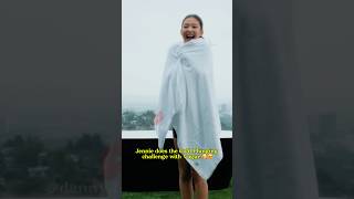 Jennie does the Cold Plunging challenge with Vogue jennie blackpink [upl. by Brogle]