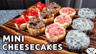 HOW TO MAKE MINI CHEESECAKES 4 WAYS [upl. by Adnalra183]