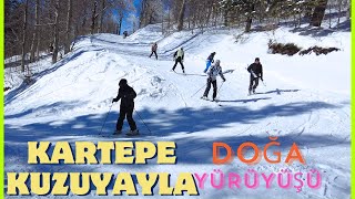 KARTEPE 2024 VLOG KUZUYAYLA  KARDA DOĞA YÜRÜYÜŞÜ  NATURE TRIP ON THE SNOW [upl. by Nileuqay]