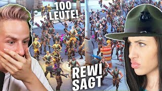 REKORD REWI sagt mit 100 FORTNITE Spielern [upl. by Delacourt]