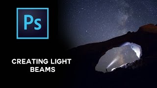 How To Create Light Beams In Photoshop [upl. by Rialb]