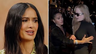 Salma Hayek SPEAKS OUT On Nicole Kidman SNAPPING At Her At Balenciaga Fashion Show [upl. by Willyt]