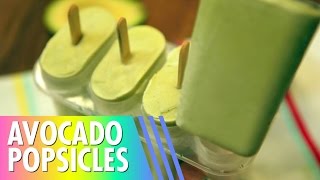 Avocado Popsicles  DIY  Only 3 Ingredients [upl. by Airec]