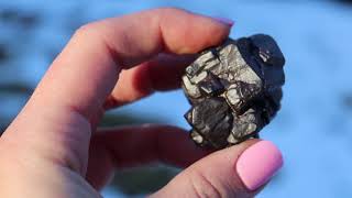 233807385912 Hematite After Marcasite Prophecy Stone Floater 88 gram Perfect Condition [upl. by Sascha]