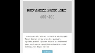 How to make an email newsletter with responsive web design [upl. by Gutow48]