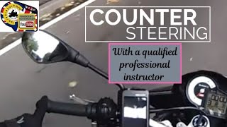 Countersteering how to counter steer Riding tips [upl. by Battista]