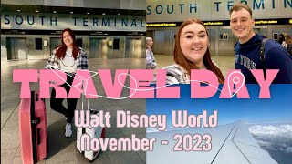 Walt Disney World  TRAVEL DAY  London Gatwick to MCO  November 2023 [upl. by Adriell]