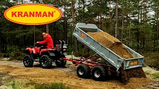 Kranman DX220V tippvagn för ATV [upl. by Silado]