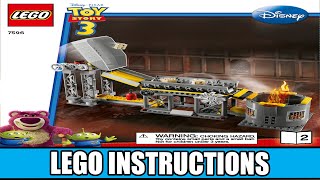 LEGO Instructions  Toy Story  Toy Story 3  7596  Trash Compactor Escape Book 1 [upl. by Ridglea]