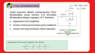 Empat kapasitor identik masingmasing 470 µF dihubungkan sesuai gambar 125 kemudian dihubungkan [upl. by Schreck]